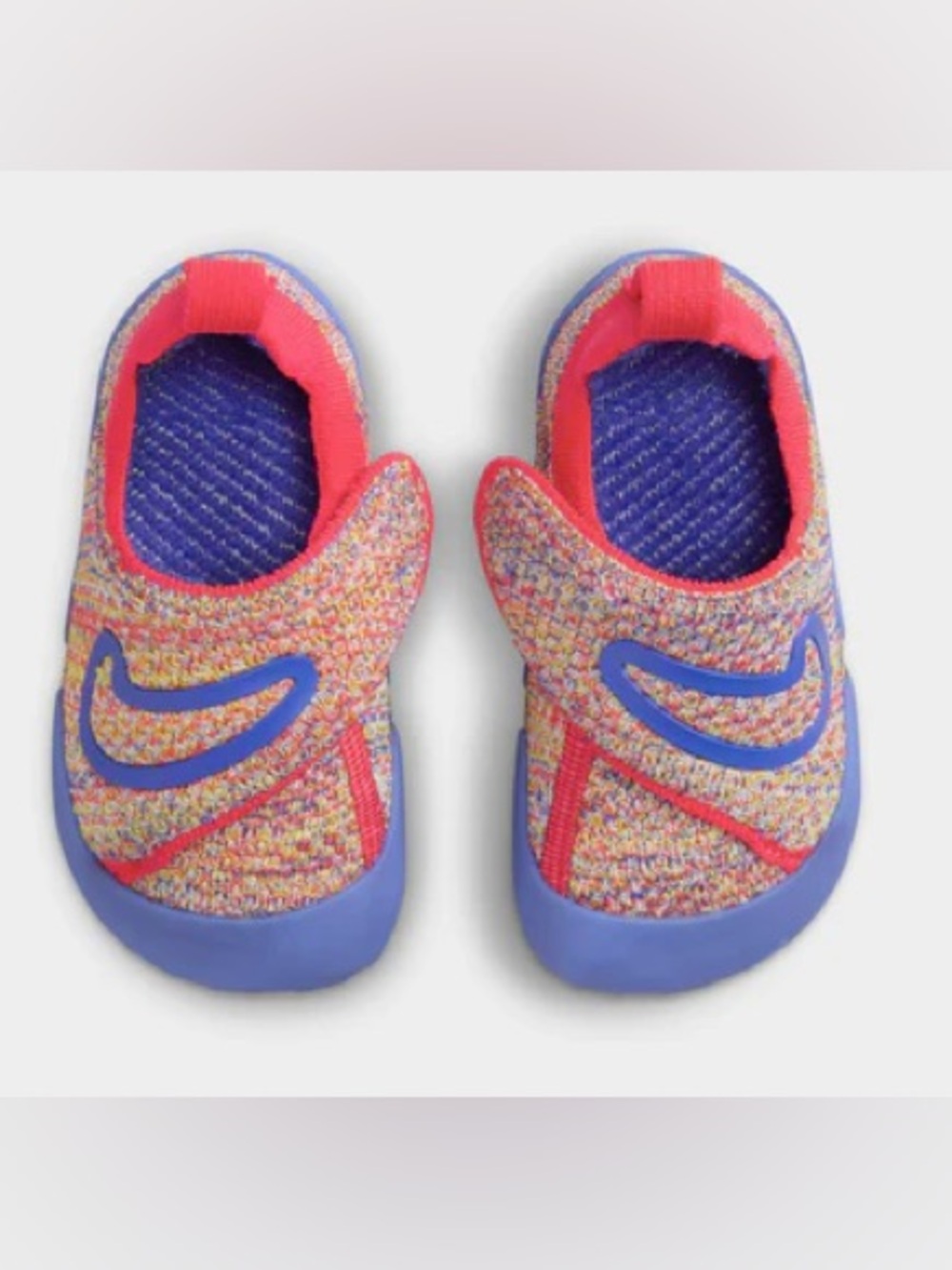 Nike Swoosh 1 Multicolor Knit Sneakers - Blue & Red Detailing toddler size  6